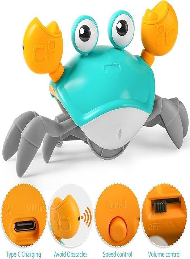 Kriva Export Crawling Crab Baby Toy - Musical, Multicolor | Interactive Moving Toy for Kids | Sound Toy for Boy Girl Baby - Image 2